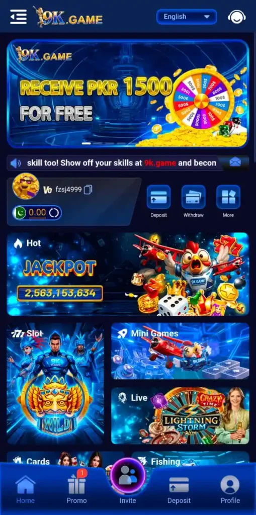 9k Game Homepage